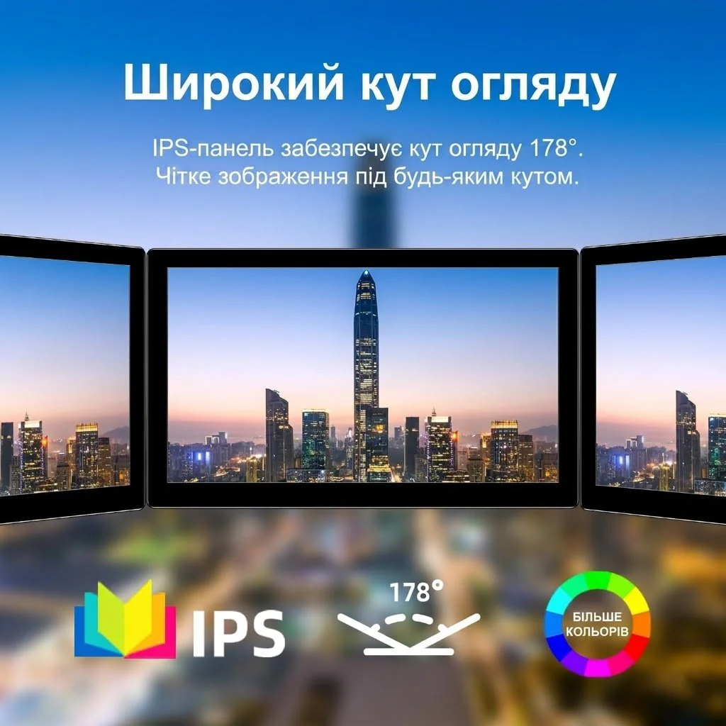 Монитор портативный 10.1" Pisichen Full HD IPS 60 Гц, фото №4