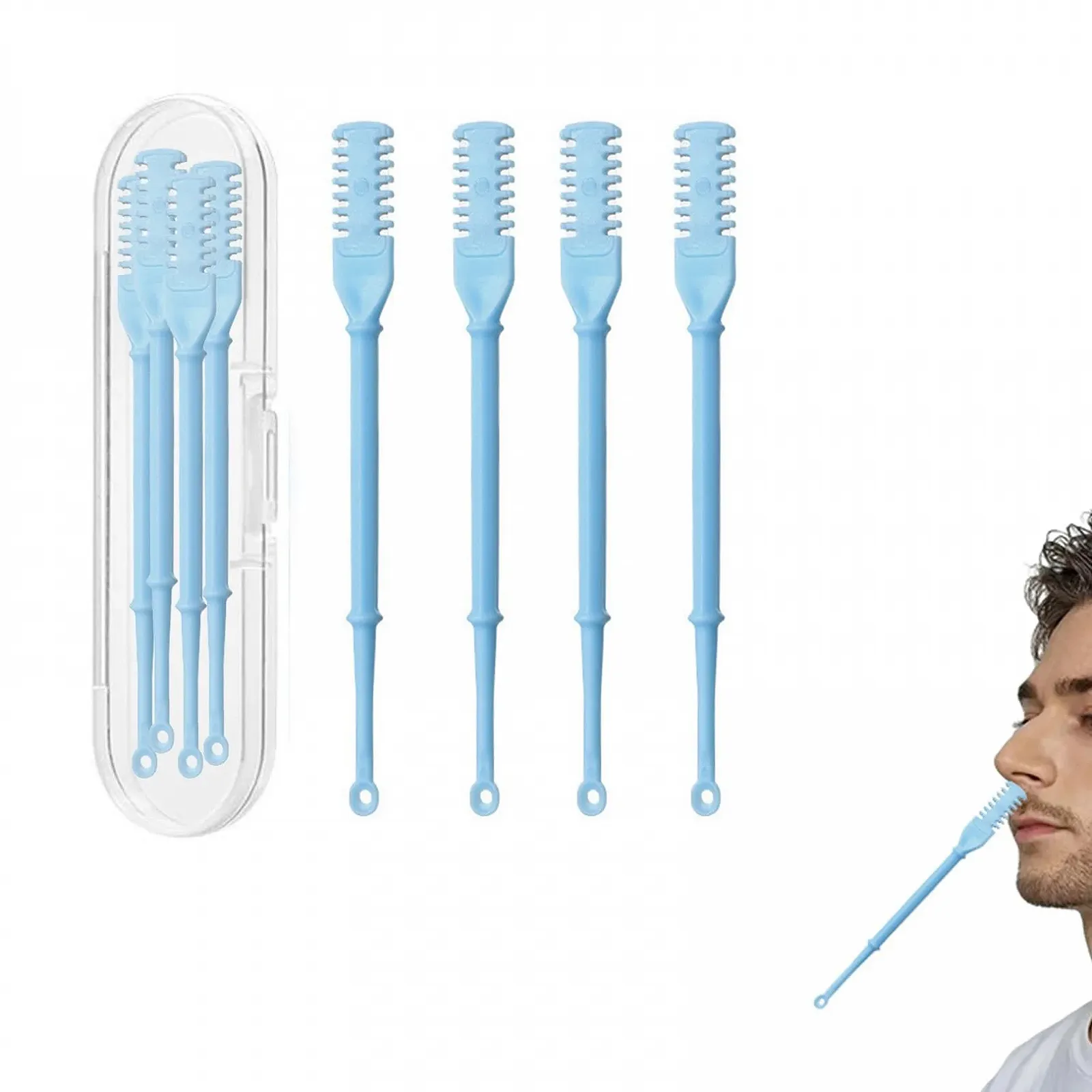 Набір Nose Hair Trimmer 2 в 1 Двоголовий Безживлення Ручний Портативний Чорний, фото №1