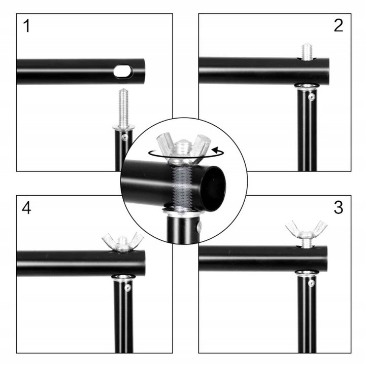 Стойка ворота держатель для фона виниловый фотофон белый сумка, фото №5