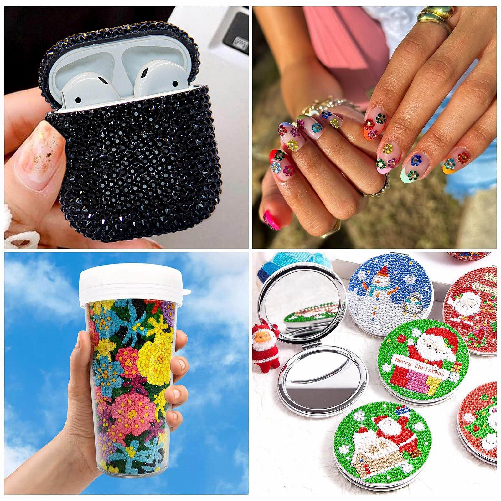 Стразы полукруглые с плоским основанием 60 г, 12 цветов, из эпоксидной смолы для декорирования ногтей, разноцветные кабошоны для одежды, обуви, макияжа и аксессуаров для ногтей, фото №5