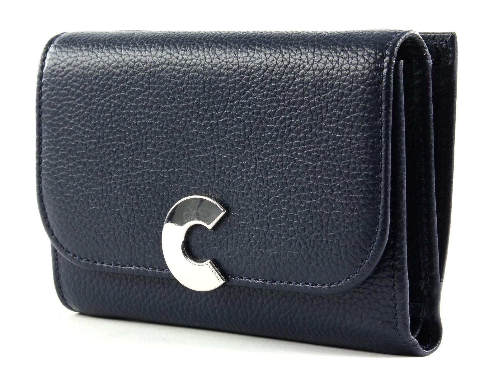 Кошелек Coccinelle Craquante Small Flap Ink, чернильный, фото №1