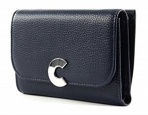 Кошелек Coccinelle Craquante Small Flap Ink, чернильный - Фото 1