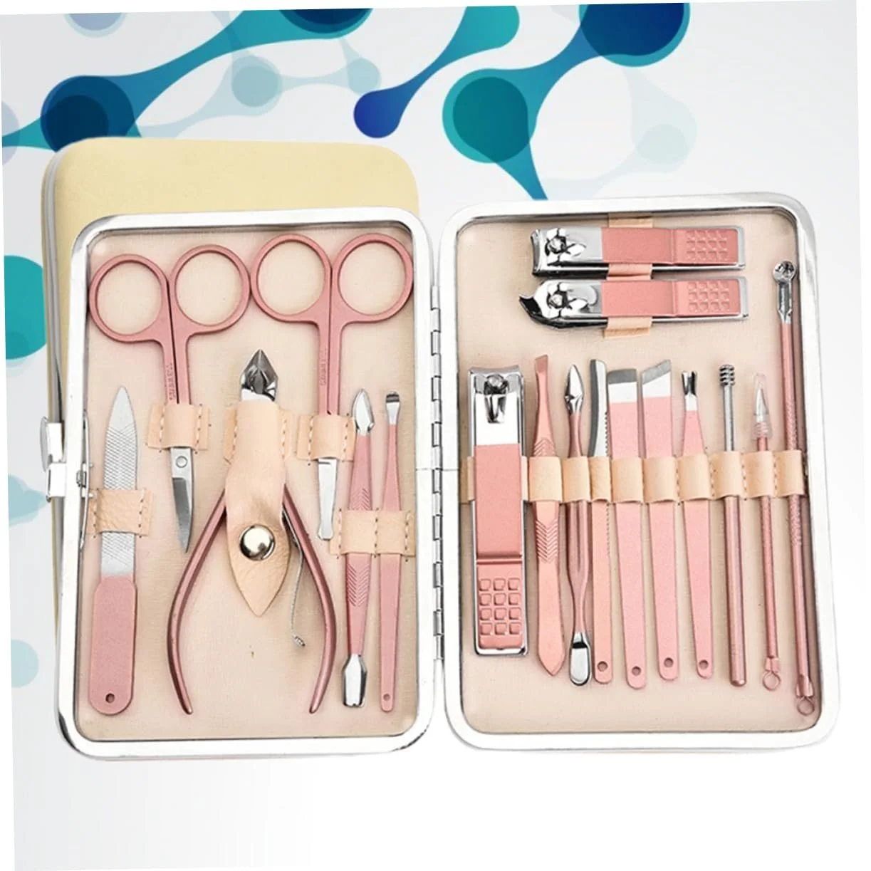 Набор кусачек для ногтей PACKOVE 18 шт. Металлические Розовый, фото №5 Набор кусачек для ногтей PACKOVE 18 шт. Металлические Розовый, фото №5