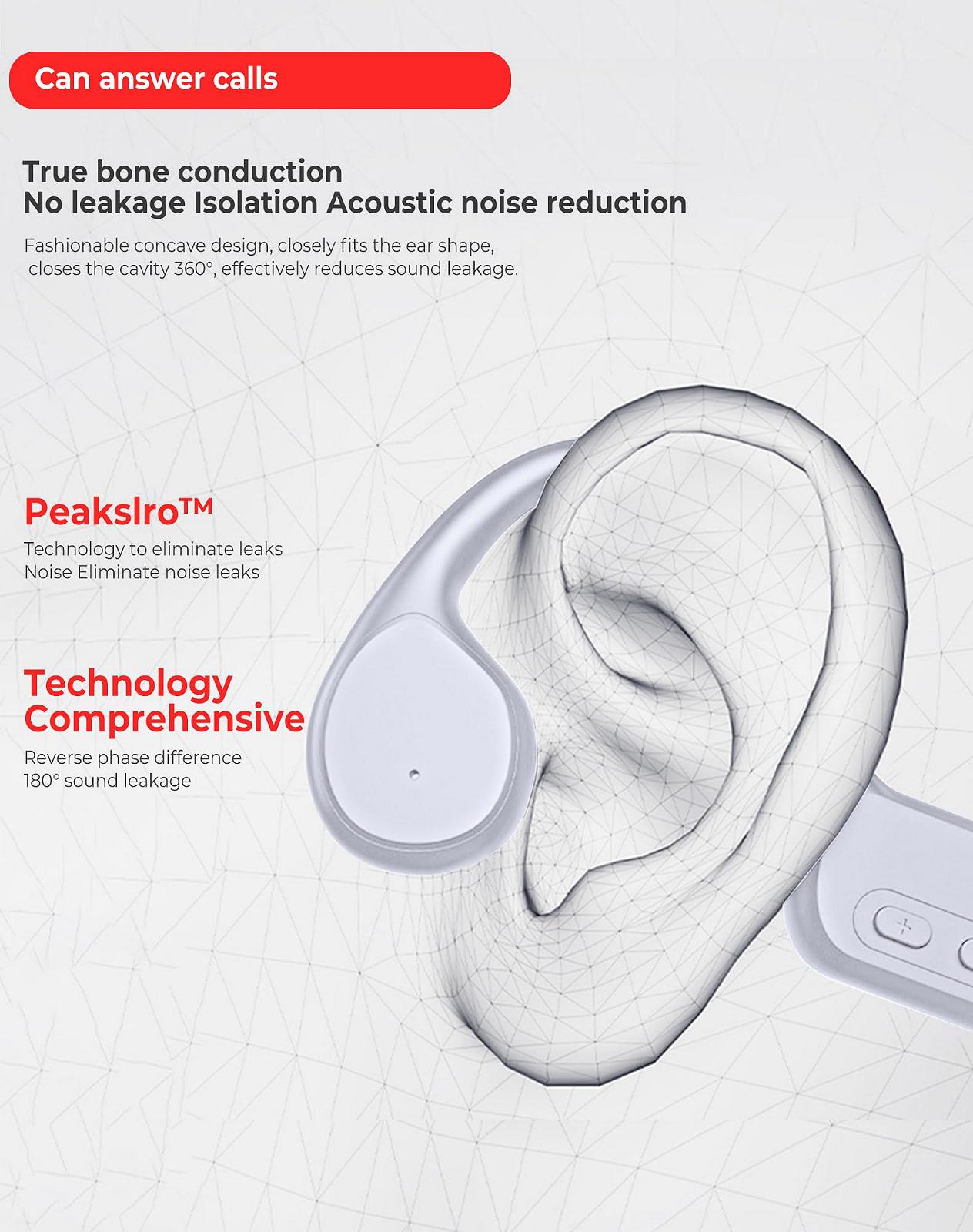 Наушники Atopskins Bone Sound Bluetooth 5.3 344 Жёлтые, фото №7