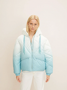 Куртка modern short puffer jacket 1032686-30270 Tom Tailor Блакитний M synthetic.ua - Фото 1