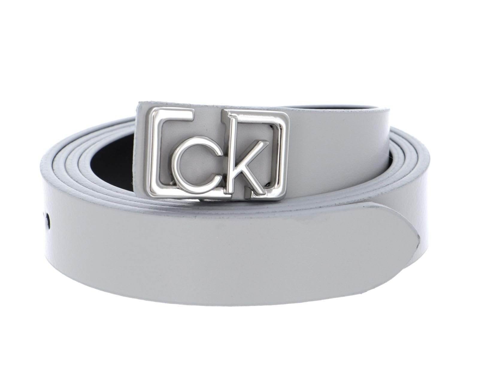 Ремень Calvin Klein Small CK Plaque Skinny W75 Цемент, Цемент, фото №1