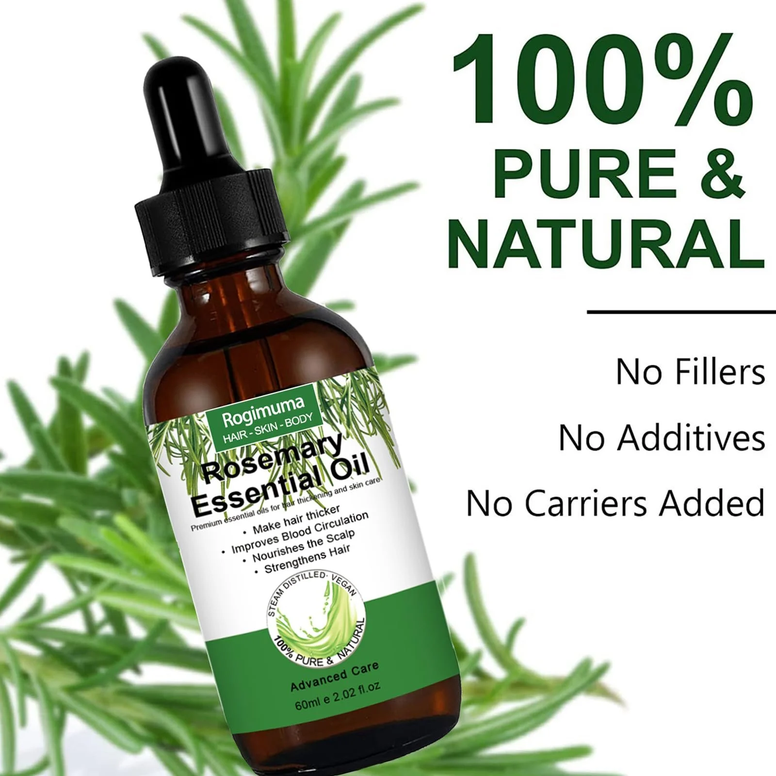 Олія Розмаринова Олія для Волосся для Росту Волосся, фото №2