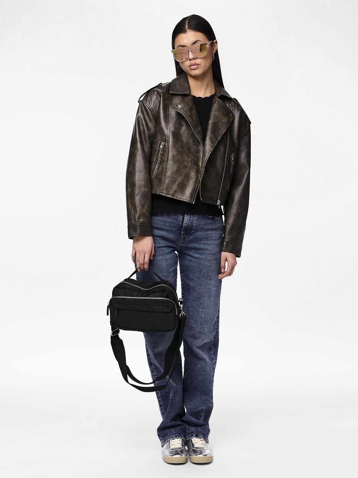 Куртка Biker Женская PIECES Pcamina Pu, фото №7