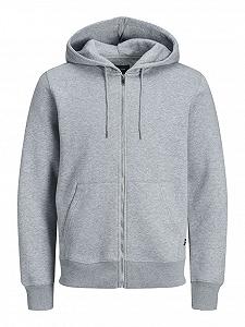 Світшот Jack&Jones BASIC SWEAT ZIP HOOD NOOS 12191895 REG FIT Сірий L - Фото 1