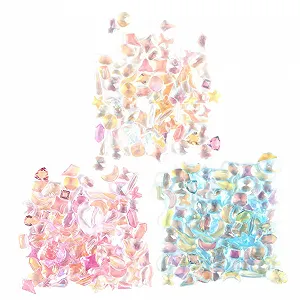 Набор для маникюра MERRYHAPY Смола Блокнот для скрапбукинга Набор для украшения ногтей Плоские камни для ногтей Украшения для ногтей с драгоценными камнями для ногтей Украшения для ногтей для нейл-арта - Фото 1