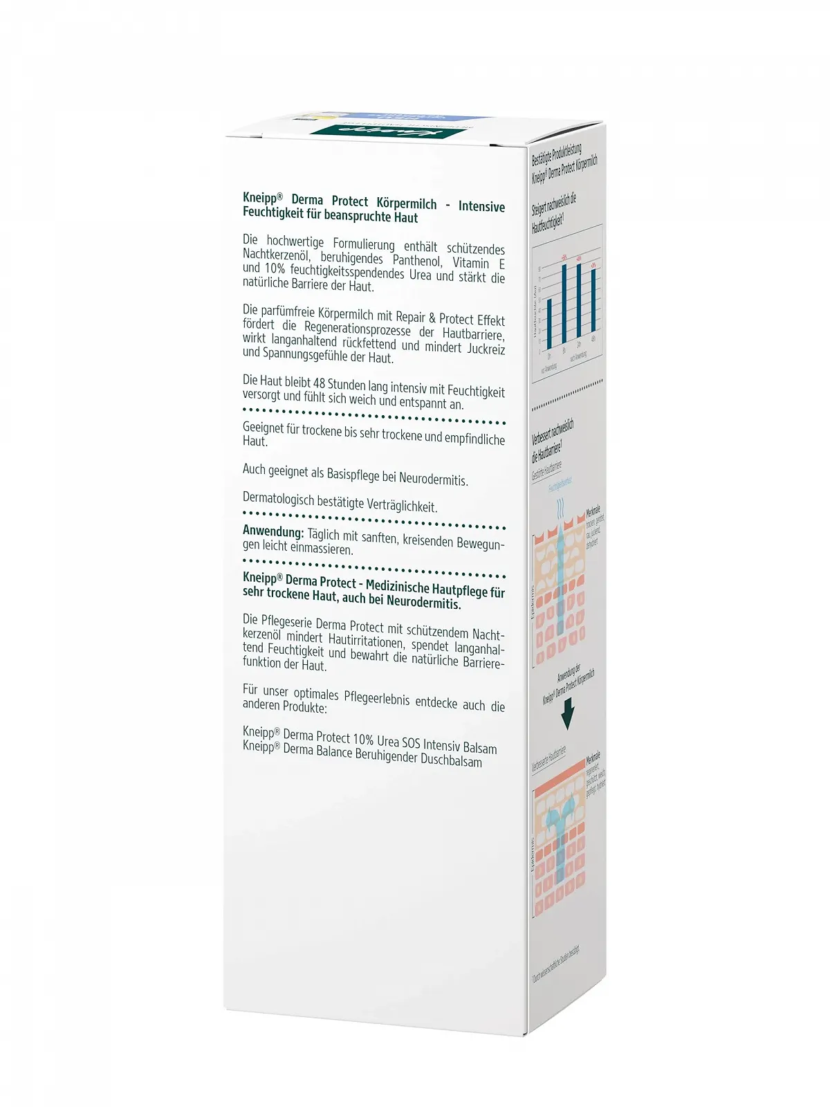 Молочко для тіла Kneipp Derma Protect 10% Urea Без запаху - Медичний догляд за шкірою при атопічному дерматиті - 200 мл, фото №3