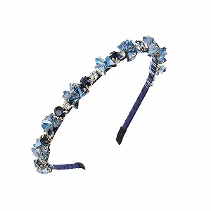 Обруч для волосся з кристалами та стразами - Фото 1