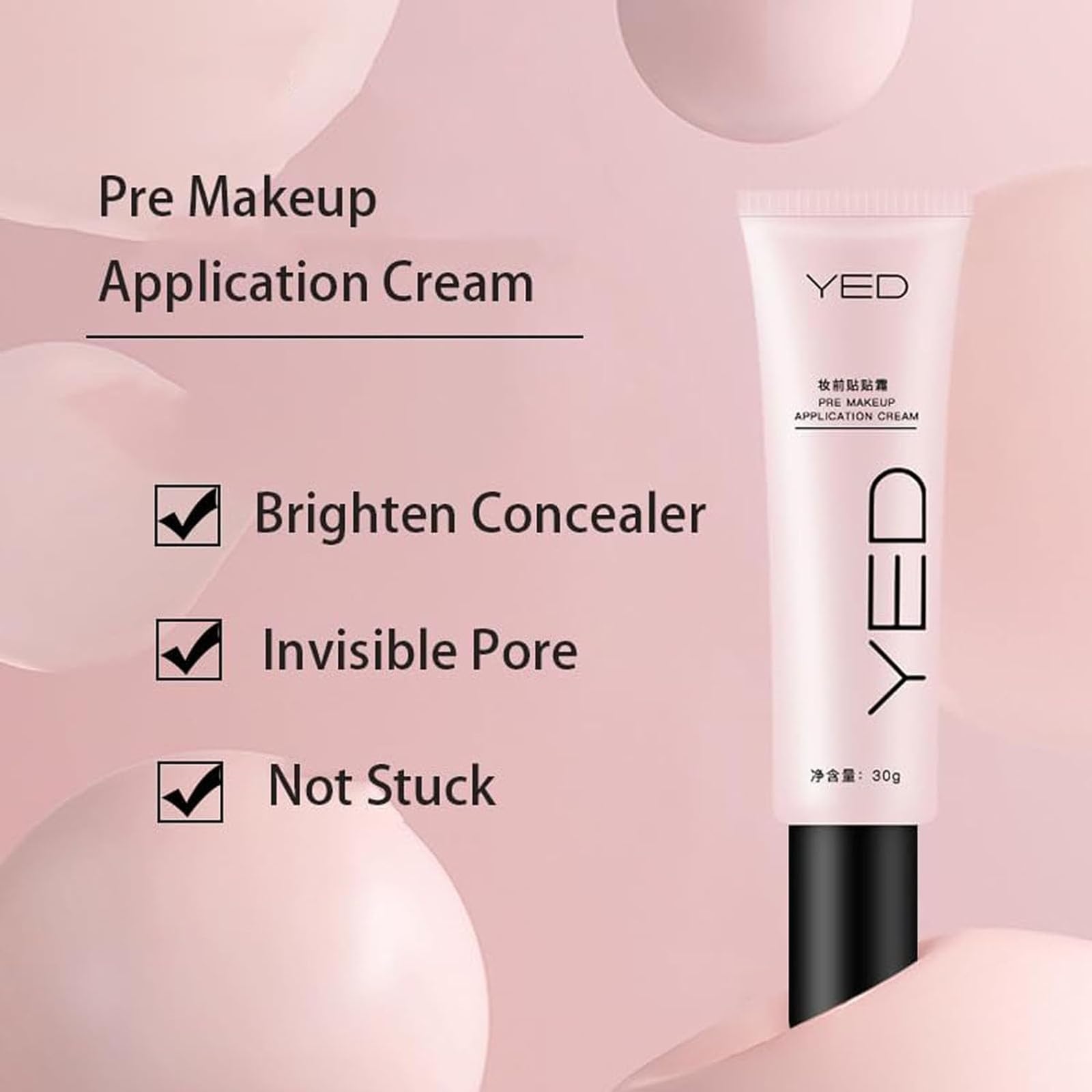 Крем Yed Pre Makeup Application, Yed Foundation, Yed Face Cream Brightening Skin Colour Before Makeup, Invisible Pore Concealer, (набір з 3), фото №3