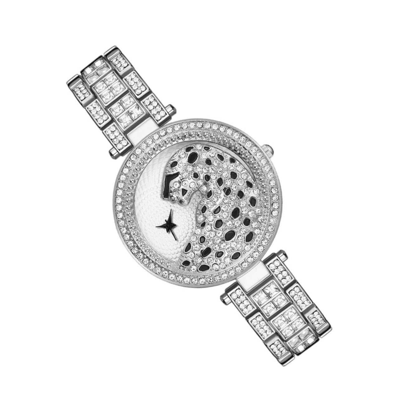 Женские часы LIFKOME со стразами, серебристый, фото №1