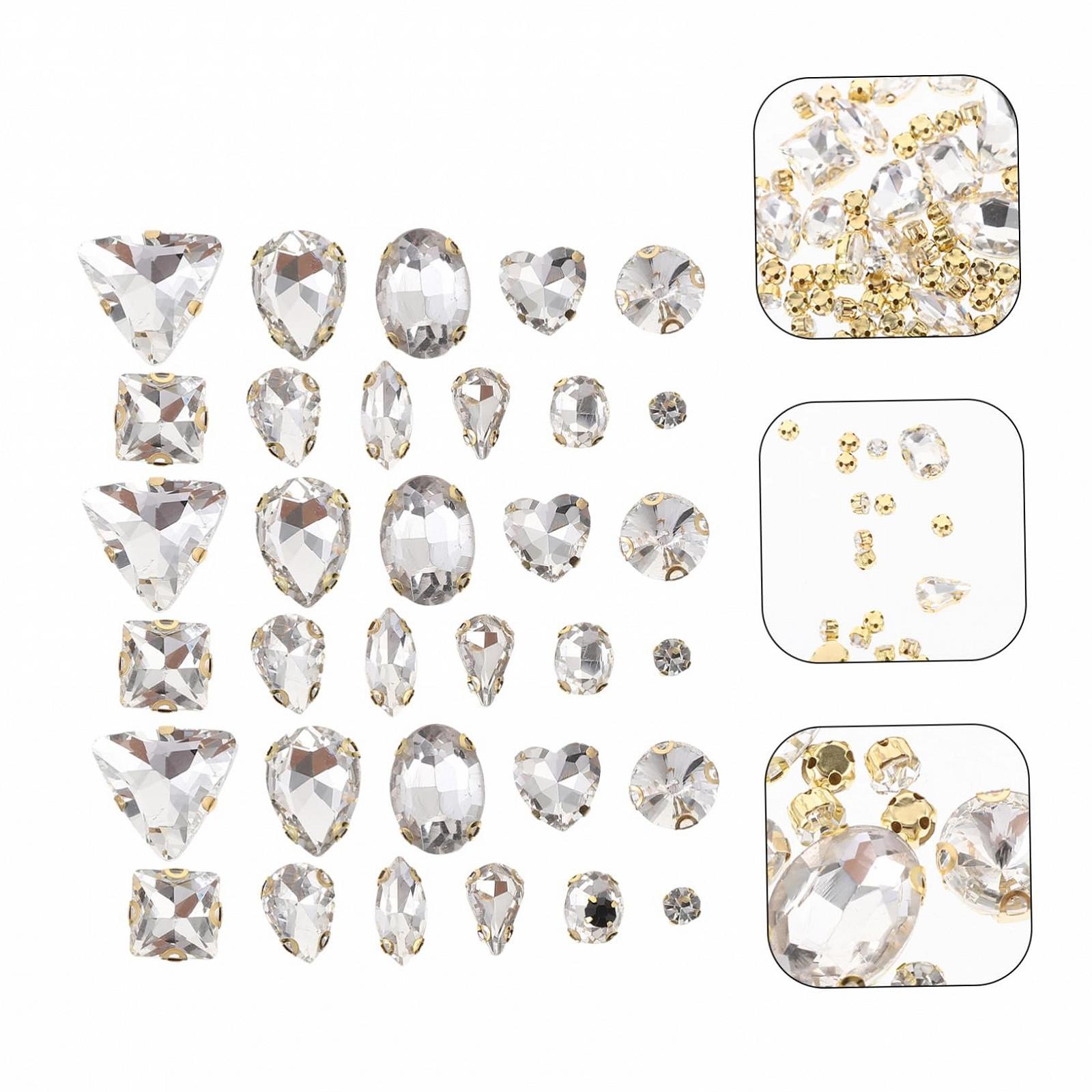 Стразы Стеклянные прозрачные 130 шт, фото №2