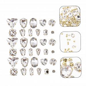 Стразы Стеклянные прозрачные 130 шт synthetic.ua - Фото 1