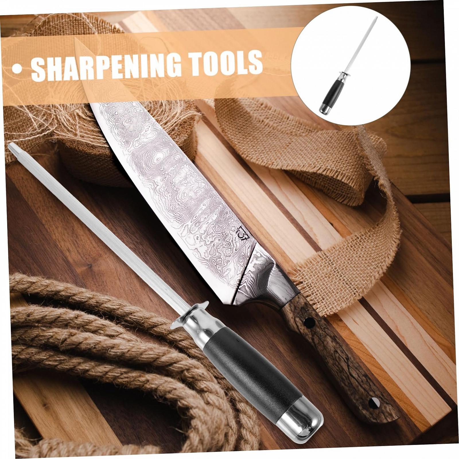 Мусат точильный ABOOFAN из нержавеющей стали с эргономичной ручкой, фото №6 Мусат точильный ABOOFAN из нержавеющей стали с эргономичной ручкой, фото №6