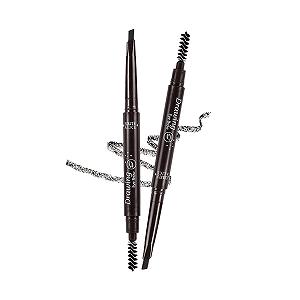 Олівець для брів Double-Sided Eyebrow Pencil Темно-коричневий - Фото 1