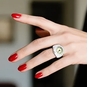 Женские часы-кольцо OIDEA с эластичным кольцом: круглые часы на палец synthetic.ua - Фото 1