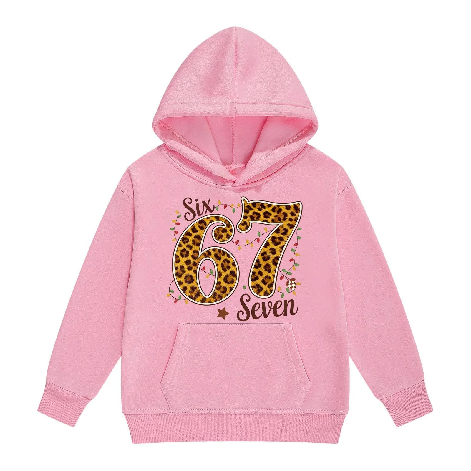 Дівчачий Худі з леопардовим принтом, фото №1