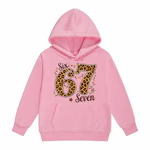 Дівчачий Худі з леопардовим принтом - Фото 1