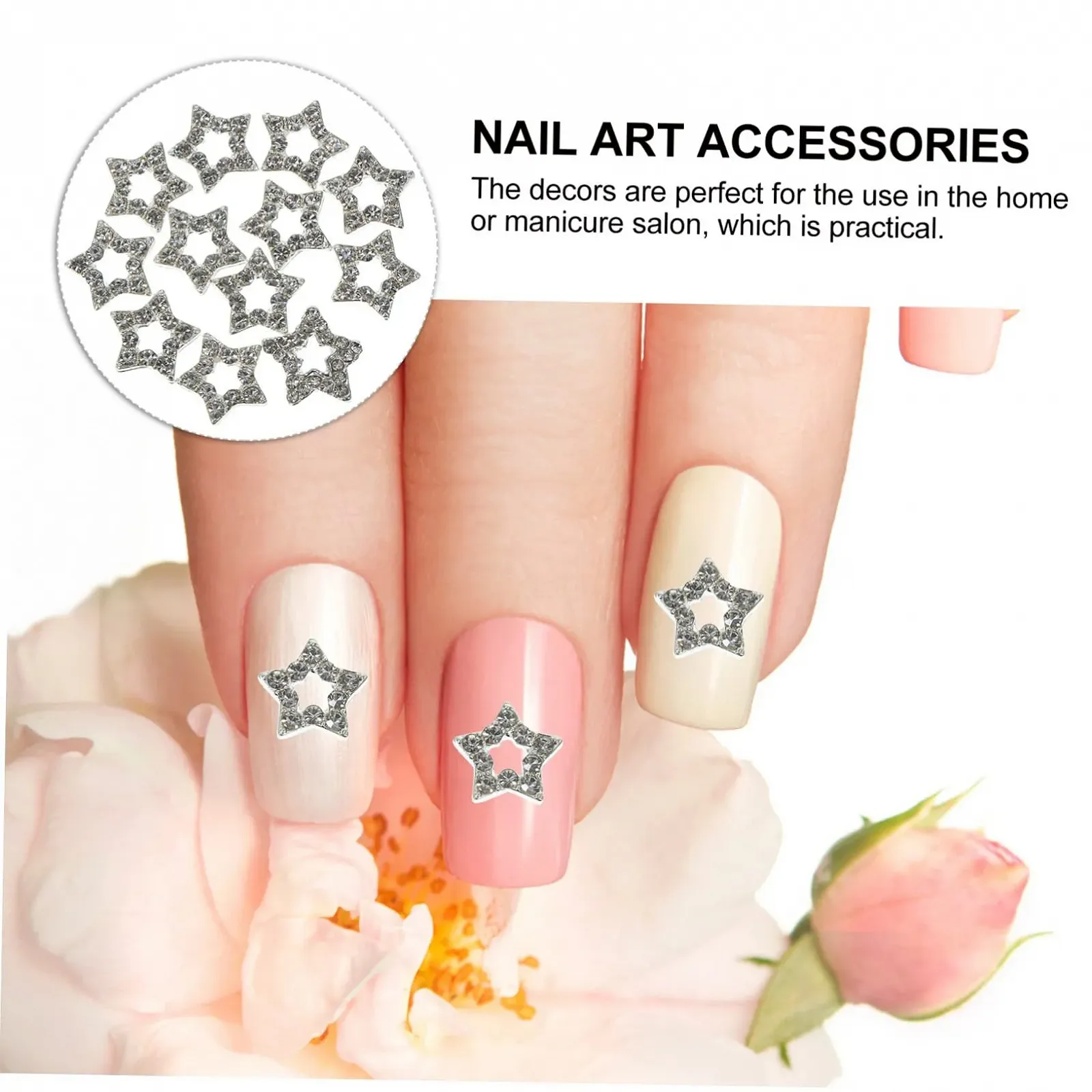 Підвіски для нігтів у формі зірки, фото №6