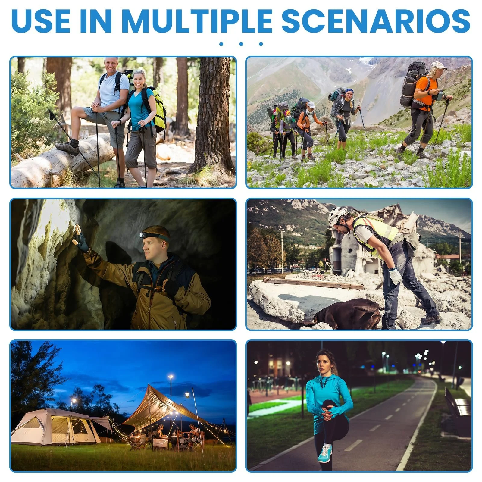 Фонарь LED Аккумуляторный 3000 люмен, Маленький, Зум, 6 режимов, Водонепроницаемый IPX6, фото №6