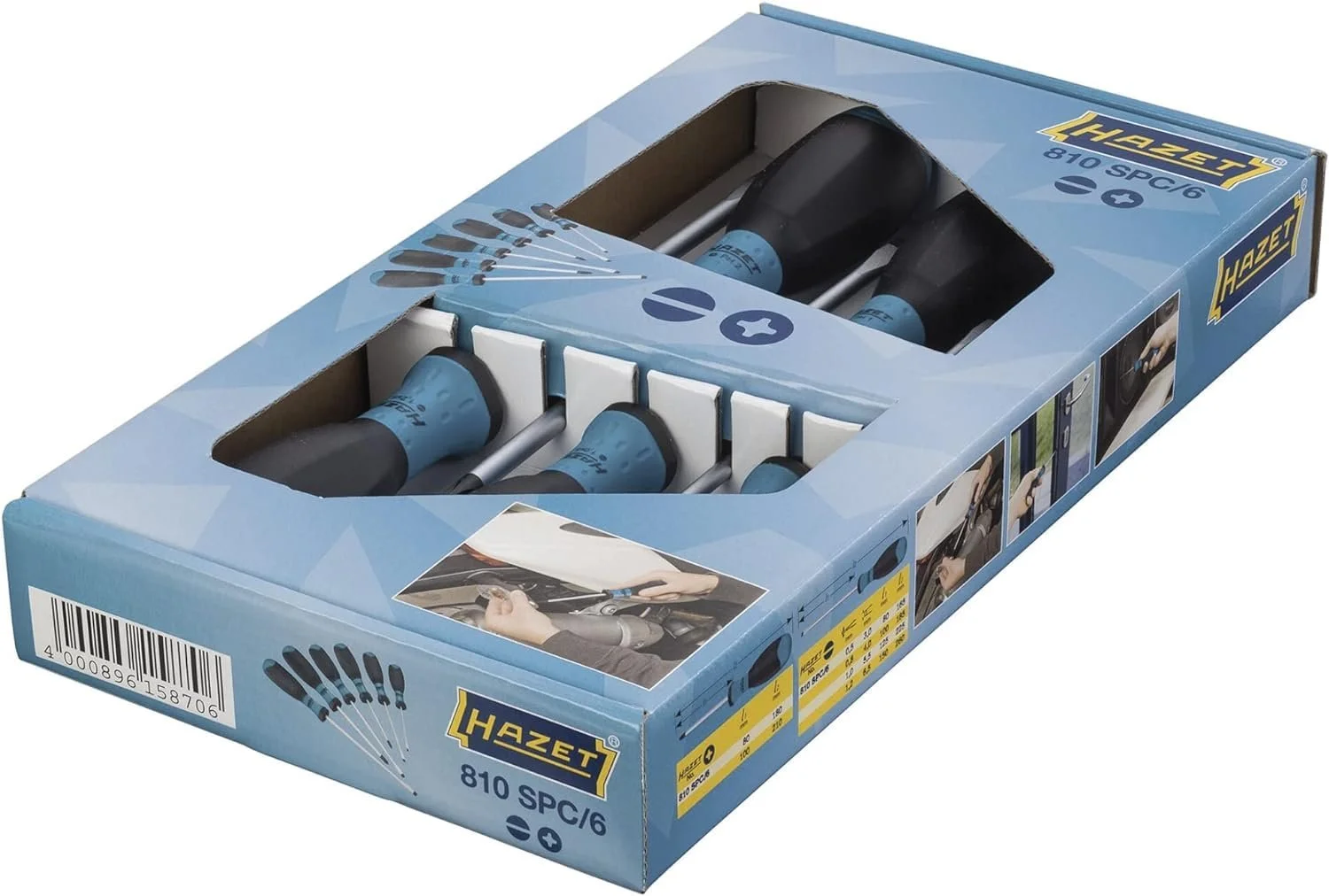 Набір викруток Hazet 810SPC/6 6 предметів, фото №2