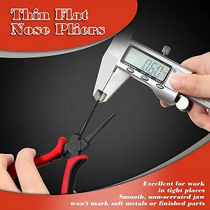Плоскогубцы SPEEDWOX Тонкие с плоским носом 14 см Профессиональные Тонкие с гладкими губками для изготовления ювелирных изделий, рукоделия, ремонта печатных плат synthetic.ua - Фото 1