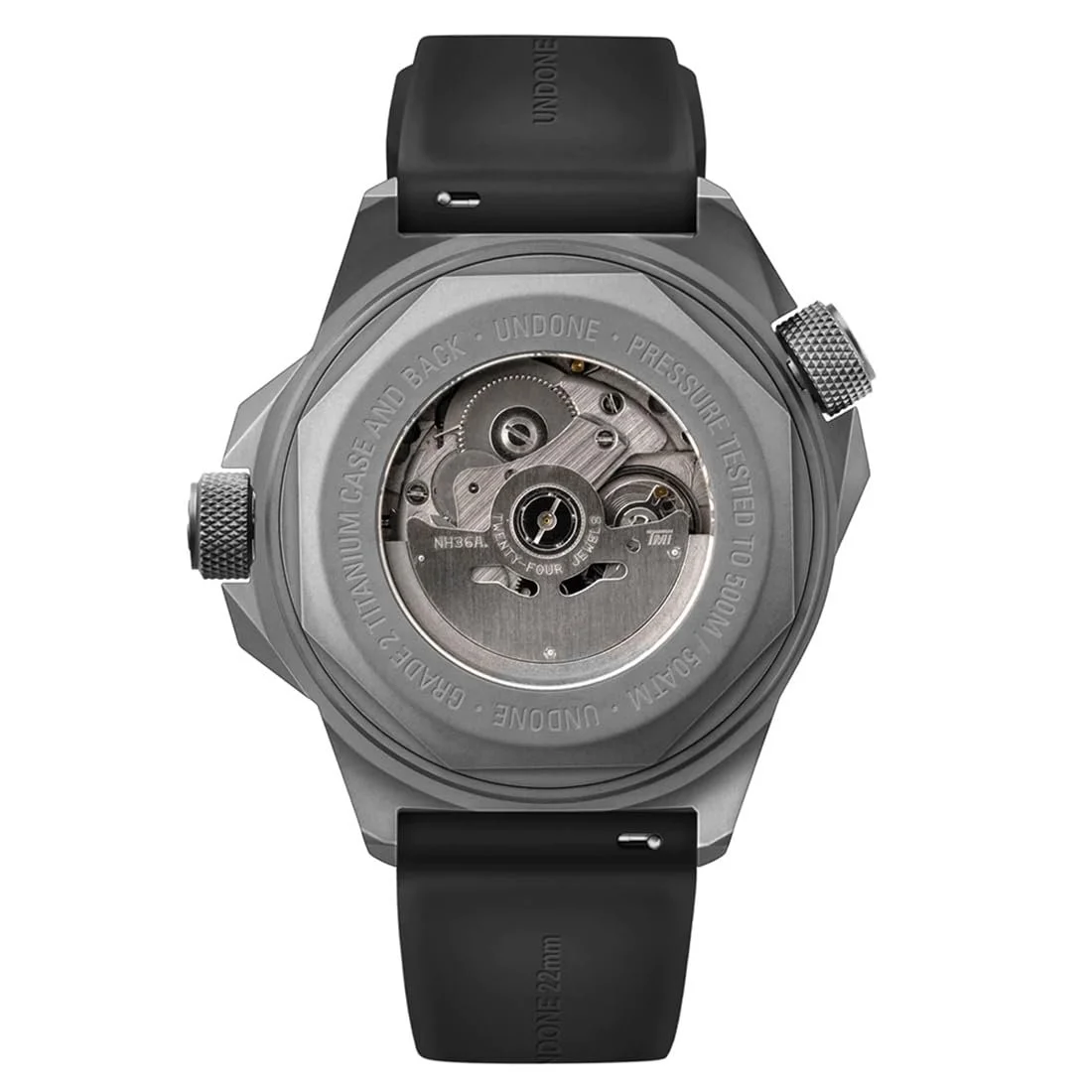 Мужские часы Undone Aqualume Титан Черный Черный Белый Ремешок песочного цвета, фото №2 Мужские часы Undone Aqualume Титан Черный Черный Белый Ремешок песочного цвета, фото №2