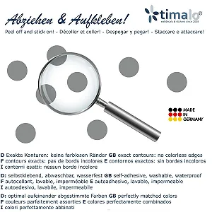 Наклейка на стіну timalo 73066-01-Light Grey G Круги 64 шт. Світло-сірий synthetic.ua - Фото 1