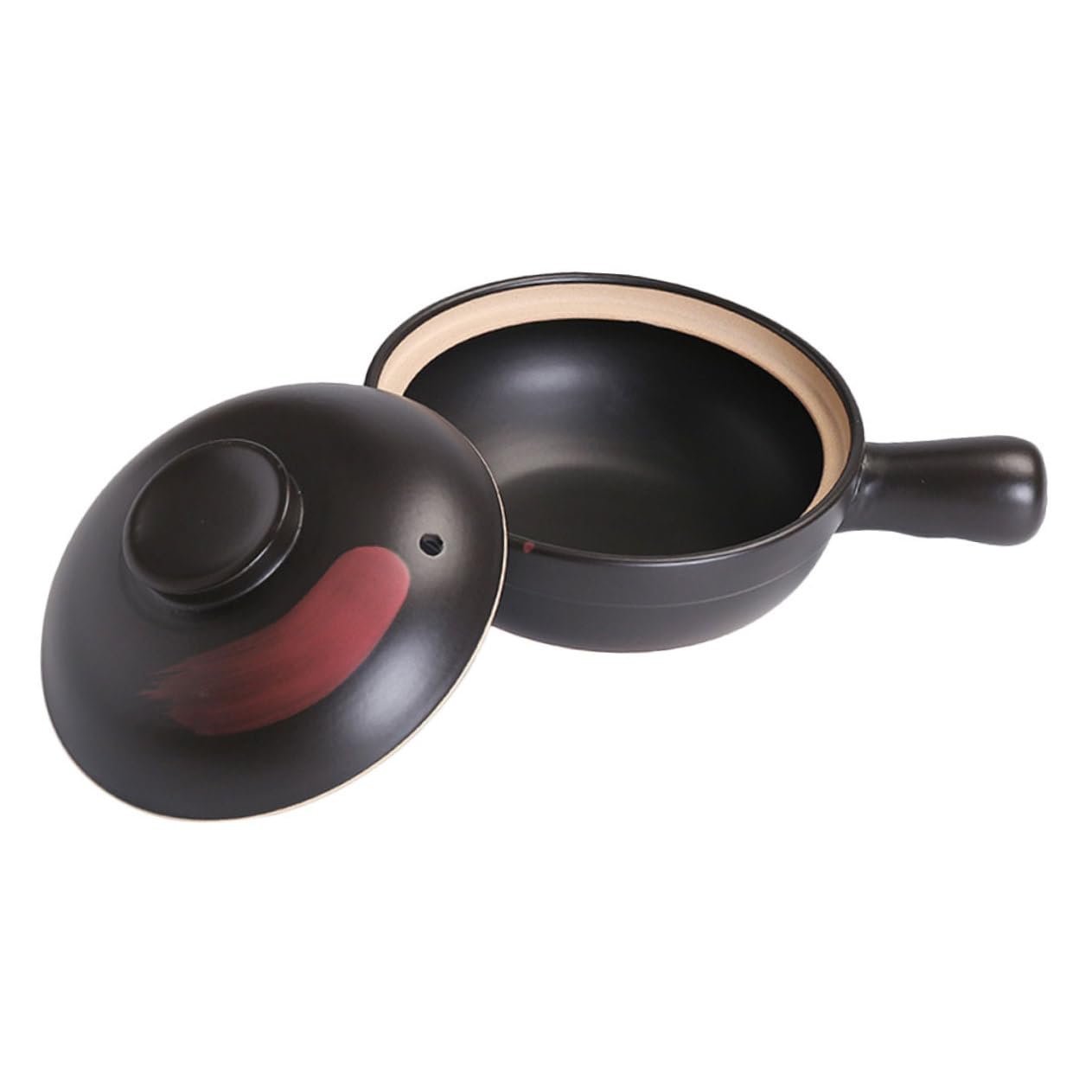 Кастрюля для запекания с крышкой, керамическая, термостойкая, фото №1