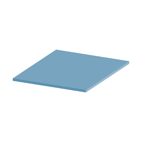Силіконова термопрокладка HY-100-1, 100x100x0.3mm, Blue 4,0W / m-K 40 240 питома вага 2g cm3 OEM, фото №1