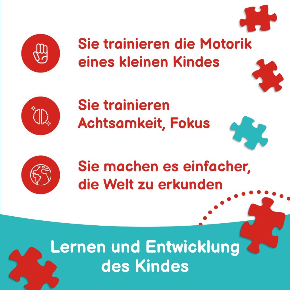 Пазли Trefl Babies and The Bear Baby Animals 4 великі форми 2-5 елементів, фото №4