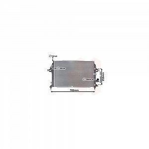 Радиатор охлаждения двигателя VAN WEZEL 37002460 для OPEL, для автомобилей с кондиционером - Фото 1