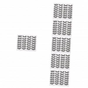 6 коробок Angoily 5D накладні вії без клею для макіяжу з декоративного хімічного волокна - Фото 1