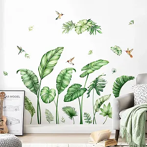 Наклейка на стіну Palm Leaves Boho Large Green Tropical - Фото 1