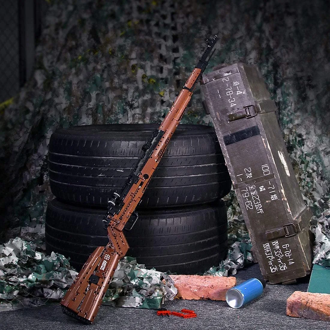 Конструктор Винтовка AKOGD 98K, 1025 деталей, модель винтовки с функцией стрельбы, блокирующие блоки, строительные блоки, конструктор оружия, фото №6 Конструктор Винтовка AKOGD 98K, 1025 деталей, модель винтовки с функцией стрельбы, блокирующие блоки, строительные блоки, конструктор оружия, фото №6