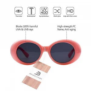 Солнцезащитные очки Овальные Bozevon Retro UV400 Защитные очки для мужчин и женщин synthetic.ua - Фото 1