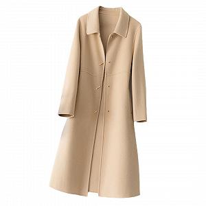 Купити Пальто Yeuyyben Вовна Двостороннє Довге Повсякденне - Фото 1 Пальто Yeuyyben Вовна Двостороннє Довге Повсякденне - Фото 1