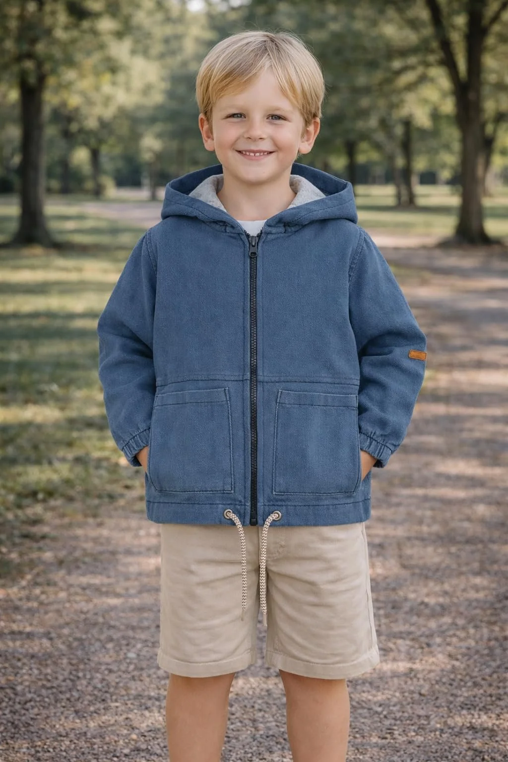 Джинсова куртка з капюшоном Hust & Claire для хлопчиків, фото №4