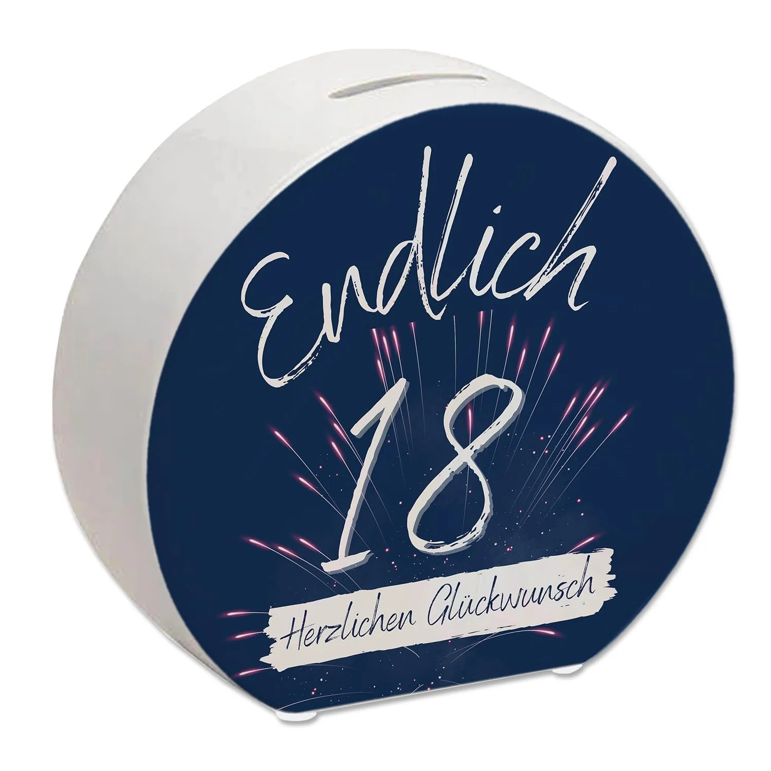 Скарбничка Керамічна Endlich 18 Herzlichen Glückwunsch, фото №1