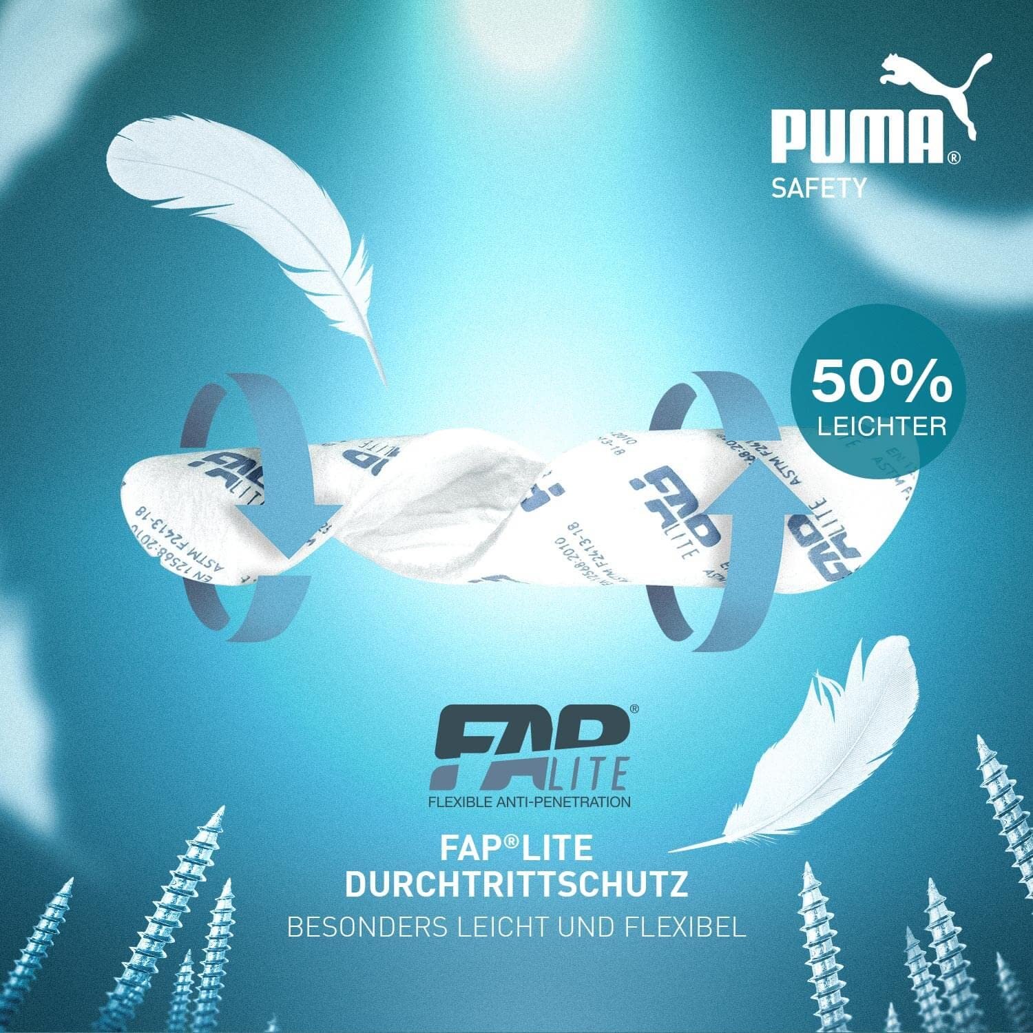 Защитная обувь Puma Charge Low S1p ESD HRO SRC, зеленая, фото №9