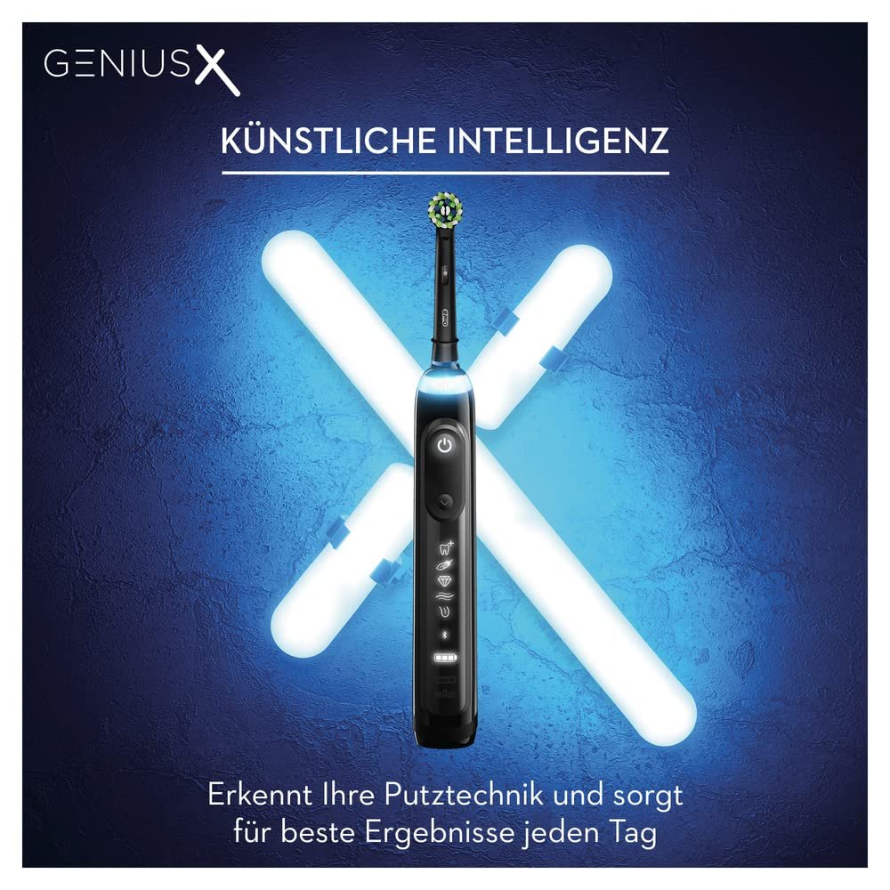 Зубная щетка электрическая Oral-B Genius X и Сменные насадки Pro CrossAction для электрической зубной щетки, 6 шт, фото №4