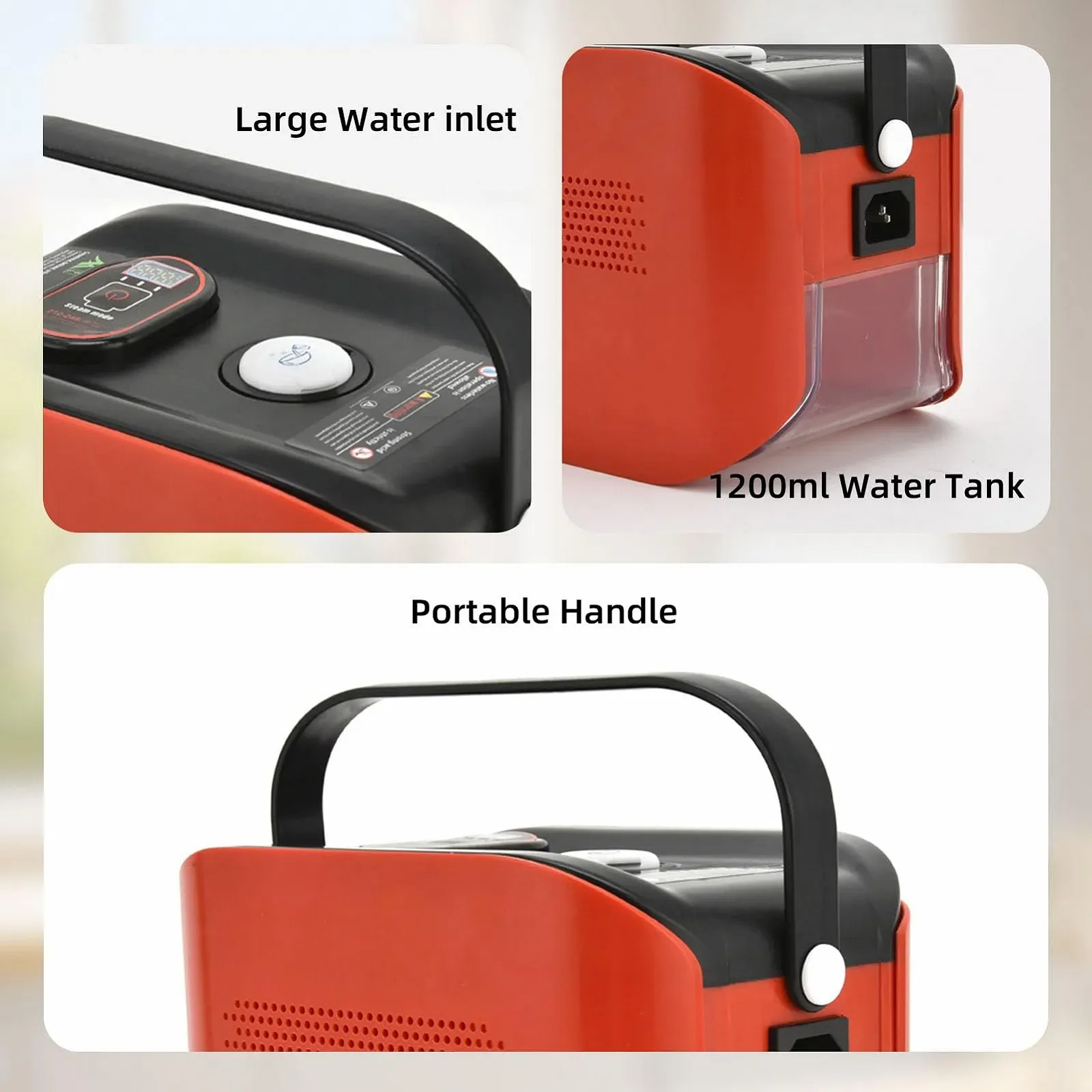 Пароочисник ручний Aoresac багатофункціональний 3 температурні режими (EU Plug), фото №5