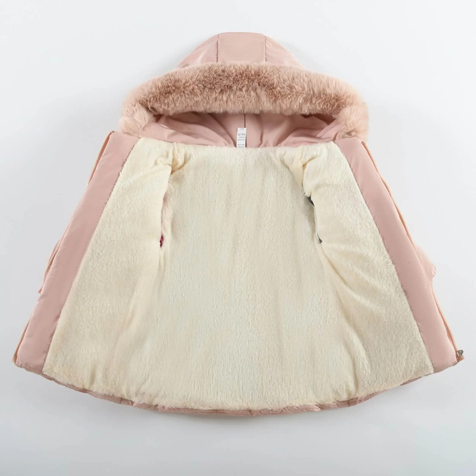 Зимове пальто Generisch для дівчаток з рукавичками з паєтками, фото №2