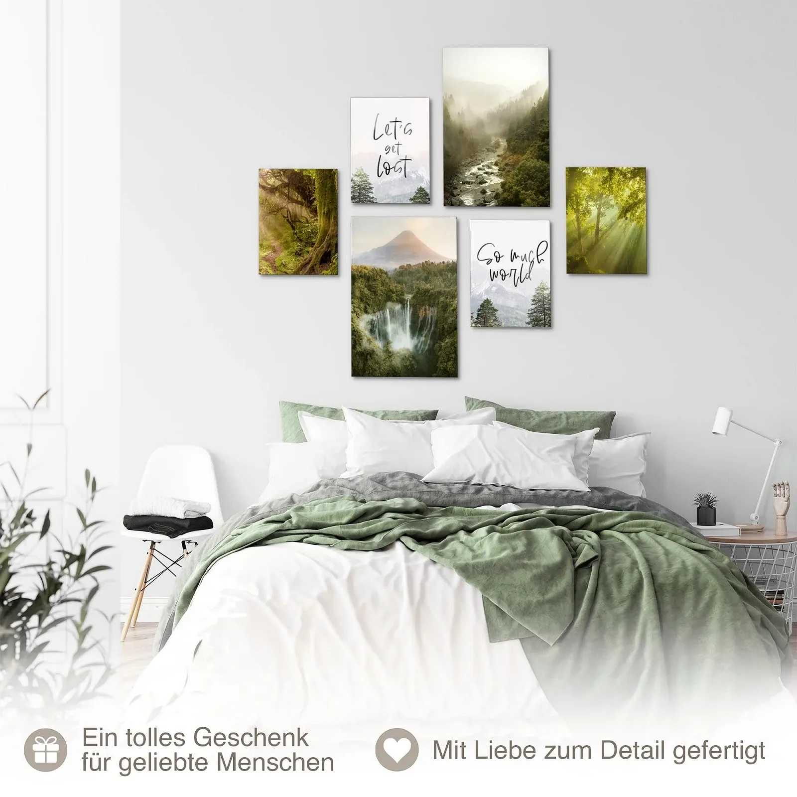 Картини Novart Forest Landscape N036667b 6 шт. Зелений, фото №5