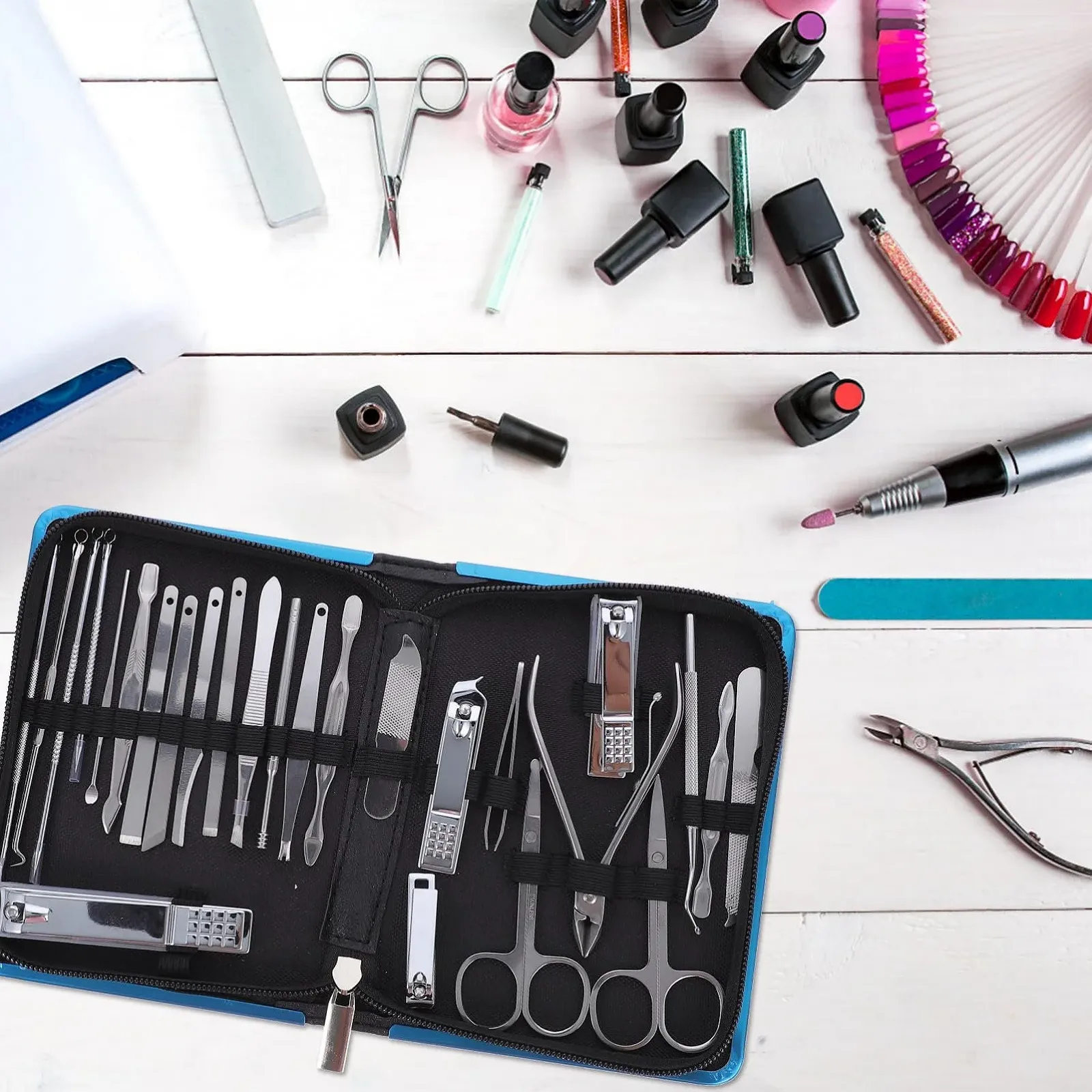 Набор для маникюра Healvian, 26 предметов, идеально подходит для семейного использования, фото №9 Набор для маникюра Healvian, 26 предметов, идеально подходит для семейного использования, фото №9