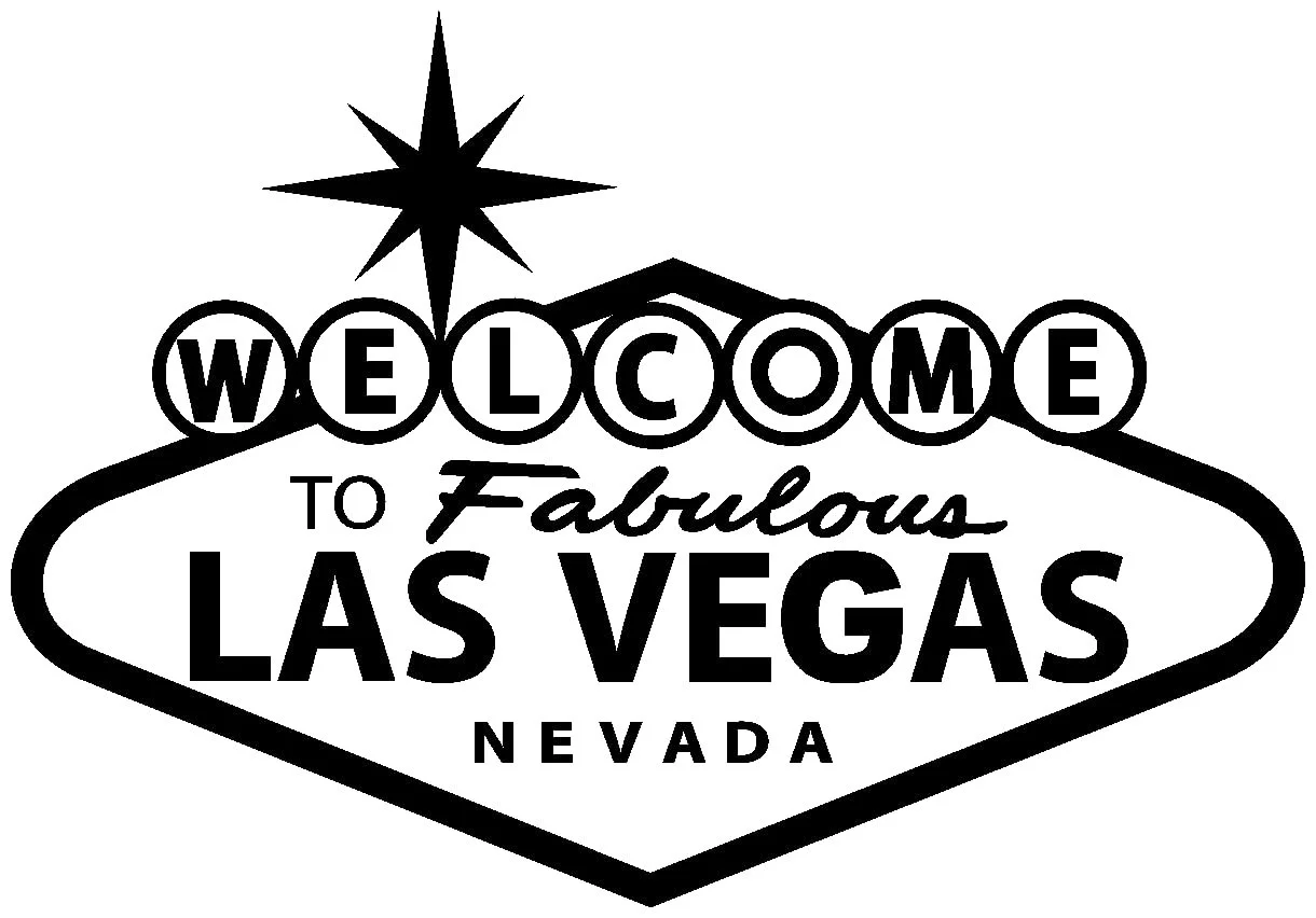 Наклейка на стену "Welcome to Las Vegas" цитата, фото №1