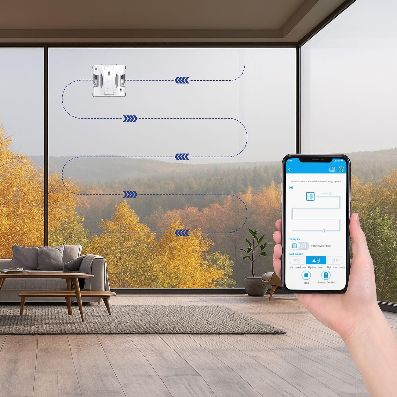 Робот для мойки окон Sichler Exclusive HOBOT S7 Pro Professional, двойной распылитель и стеклоочиститель, App, фото №4